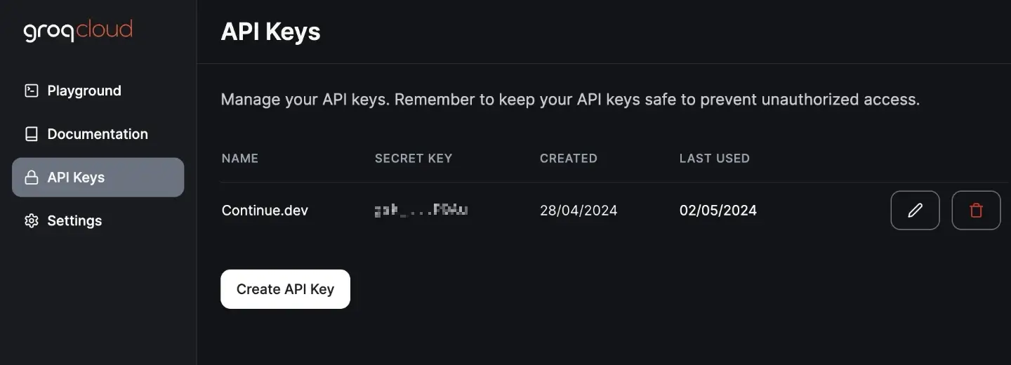 Groq Cloud API keys